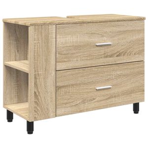 vidaXL Kopalni&scaron;ka enota Sonoma hrast 80 x 35 x 60 cm Inženirski les
