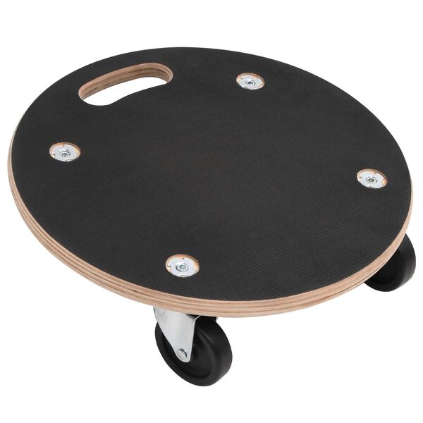 vidaXL Transportni Voziček 6 pcs Siva Vezani les