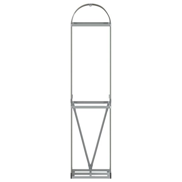 vidaXL Nosilec za polena rjav 40x45x170 cm pocinkano jeklo