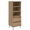 vidaXL Visok predalnik Umetni hrast 40 x 36 x 110 cm Inženirski les