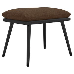 vidaXL Stolček za noge rjav 45x29,5x35 cm blago in umetno usnje