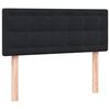 vidaXL Box spring postelja z vzmetnico črna 120x210 cm žamet