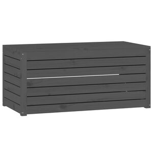 vidaXL Vrtna &scaron;katla siva 101x50,5x46,5 cm trdna borovina