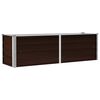 vidaXL Visoka greda rjava 160x40x45 cm pocinkano jeklo