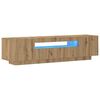 vidaXL TV omarica z LED artisan hrast 160x35x40 cm inženirski les