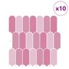vidaXL Dekorativne nalepke 10 pcs Roza 30 x 30 x 0,8 cm