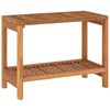 vidaXL Kopalni&scaron;ka mizica 60x30x45 cm trdna tikovina