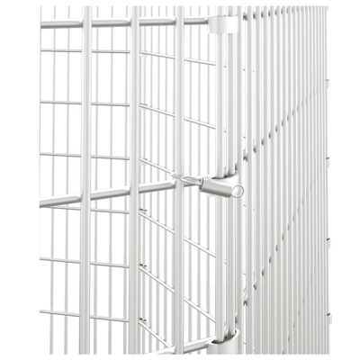 vidaXL 8-delna ograda za zajce 54x100 cm pocinkano železo