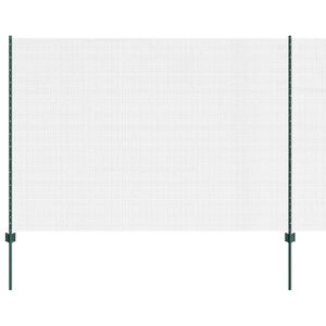 vidaXL Varjen žični ograjo s stebri 10 x 1,6 m Jeklo s PVC premazom