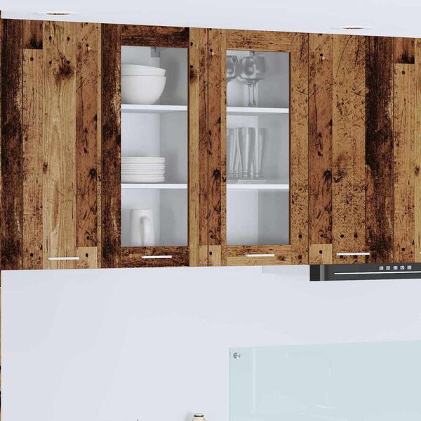 vidaXL Viseča omarica z vrati Star les 40 x 31 x 80 cm Konstruiran les