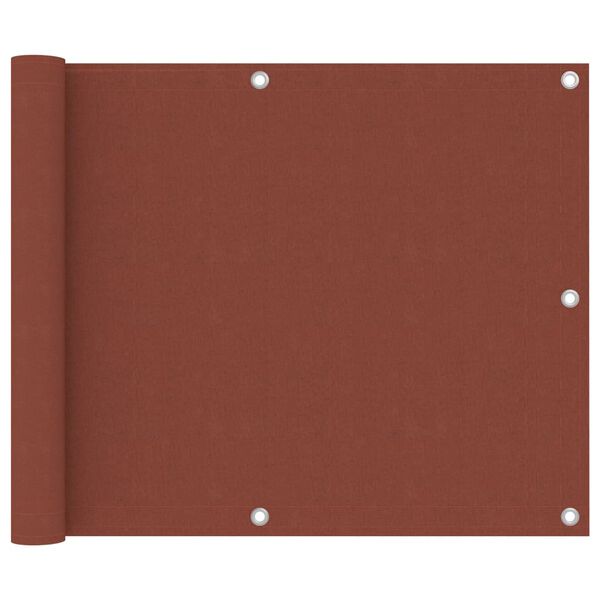 vidaXL Balkonsko platno terakota 75x300 cm oksford blago