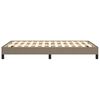 vidaXL Posteljni okvir brez vzmetnice taupe 120x190 cm blago