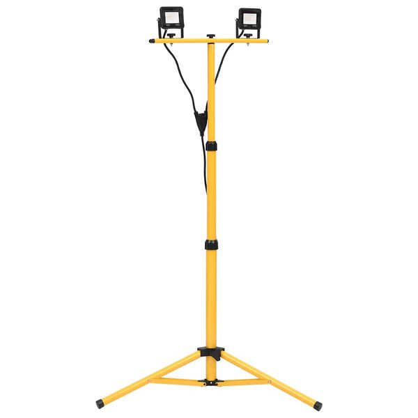 vidaXL LED reflektor s stojalom 2x10 W toplo bel