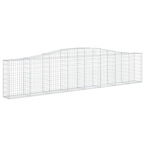 vidaXL Obokane gabion ko&scaron;are 3 kosi 400x30x80/100 cm pocinkano železo
