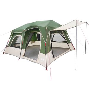 vidaXL Takoj&scaron;nji &scaron;otor 8-osebni Zelena 185T poliester s PU premazom