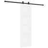 vidaXL Drsna vrata ORKDAL 61 x 198,5 cm Inženirski les Bela in črna