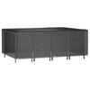 vidaXL Prevleka za vrtno pohištvo 12 obročkov 240x180x80 cm pravokotna