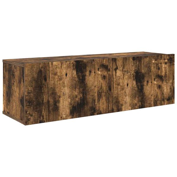 vidaXL Komplet TV omaric 7-delni dimljen hrast konstruiran les