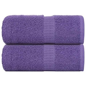 vidaXL Brisače za umivanje FROGN 2 kosa vijolične 30x30 cm 360 g/m&sup2;