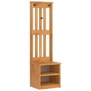vidaXL Drevo za dvorano "SANDNES" 45x40x159,5 cm masivni les bora