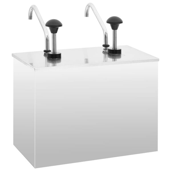 vidaXL Dozirnik za omake nerjaveče jeklo 2 x 3,5 L