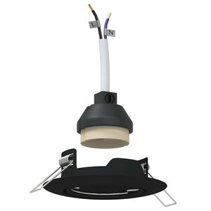 vidaXL Reflektor 6 pcs Črna 9 x 9 x 2.5 cm Kovina