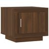 vidaXL Klubska mizica rjavi hrast 51x50x45 cm konstruiran les