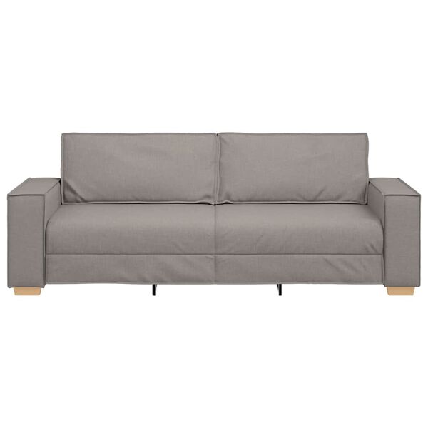 vidaXL Trosed kavč taupe 180 cm blago