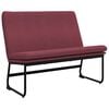 vidaXL Klop vinsko rdeča 100x75x76 cm blago