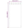 vidaXL Voile zavese z zankami 2 kosa Bela 140x225 cm