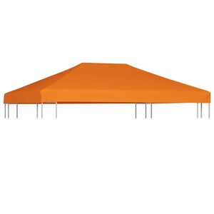 vidaXL Streha za paviljon 310 g/m&sup2; 4x3 m oranžna