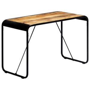 vidaXL Jedilna miza 118x60x76 cm trden robusten mangov les