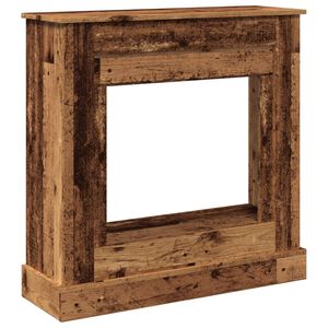 vidaXL Okvir za kamin starinski les 90x30x90 cm inženirski les
