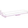 vidaXL Stenska polica siva 80x23,5x3,8 cm MDF
