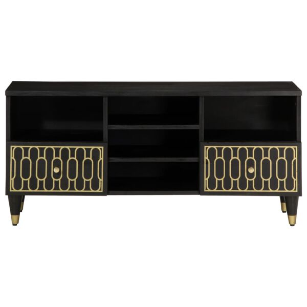 vidaXL TV omarica 100x33x46 cm trden mangov les