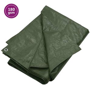 vidaXL Ponjava 180 g/m&sup2; 2x3 m zelena HDPE