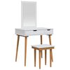 vidaXL Komplet toalet FAUSKE 3 kos Bela 76 x 50 x 143 cm