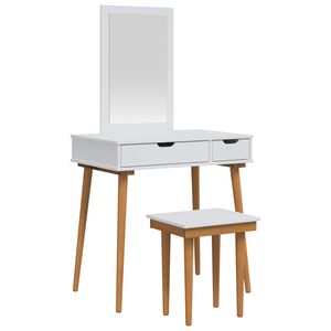 vidaXL Komplet toalet FAUSKE 3 kos Bela 76 x 50 x 143 cm