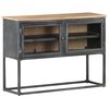 vidaXL Komoda siva 100x30x70 cm trden akacijev les