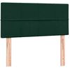 vidaXL Box Spring postelja z vzmetnico Temno zelena 90x210 cm Velvet