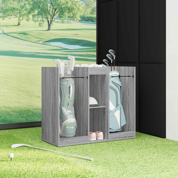 vidaXL Golf omara Enobarvno Siva Sonoma 102 x 45 x 85,5 cm