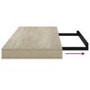 vidaXL Stenske police 4 kosi barva hrasta 60x23,5x3,8 cm MDF