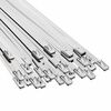 vidaXL Vezalke za kabel 50 kos 4,6 x 250 mm Srebrna