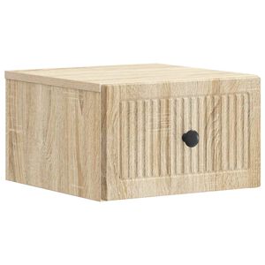 vidaXL Stenski nočni omarici Sonoma hrast 33 x 34,5 x 20 cm