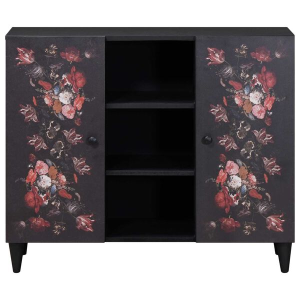 vidaXL Omare za shranjevanje z vrati večbarvno 90 x 33,5 x 75 cm