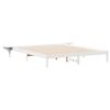 vidaXL Posteljni okvir s stranskimi omaricami Bela 200 x 210 cm