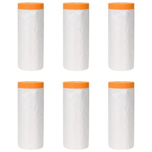 vidaXL Pra&scaron;na prevleka z lepilnim trakom 6 kos Transparentno HDPE