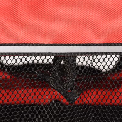 FLAMINGO Kolesarska prikolica za psa Romero rdeča 59,5x43x51 cm
