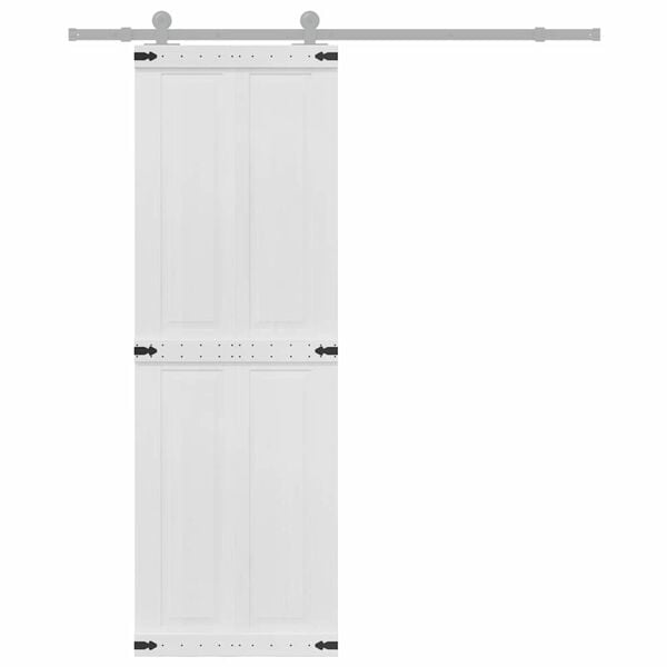 vidaXL Vrata Corona Bela 70 x 210 cm Konstruiran les