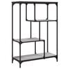 vidaXL Knjižna polica siva sonoma 81x36x115 cm inž. les in železo